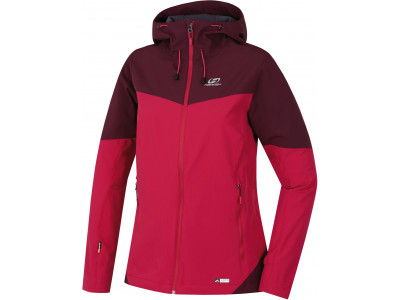 Ladies mountain and trekking jacket SUZZY cherries jubilee/grape wine