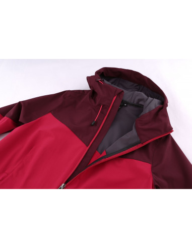 Sieviešu pārgājienu jaka SUZZY ķiršu/vīnogu sarkans