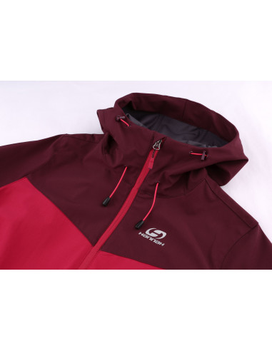 Ladies mountain and trekking jacket SUZZY cherries jubilee/grape wine