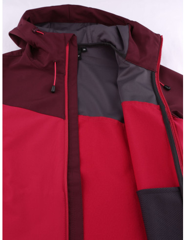 Ladies mountain and trekking jacket SUZZY cherries jubilee/grape wine