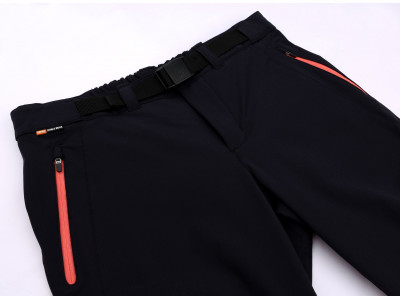 Ladies mountain and trekking pants GARWYNET anthracite (pink)