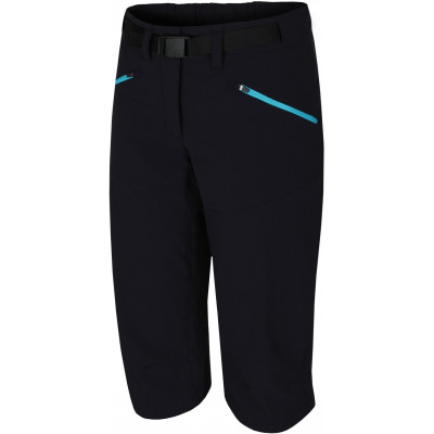 Ladies mountain and trekking 3/4 pants ROW anthracite (bluebird)