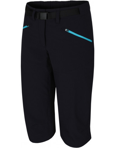 Ladies mountain and trekking 3/4 pants ROW anthracite (bluebird)