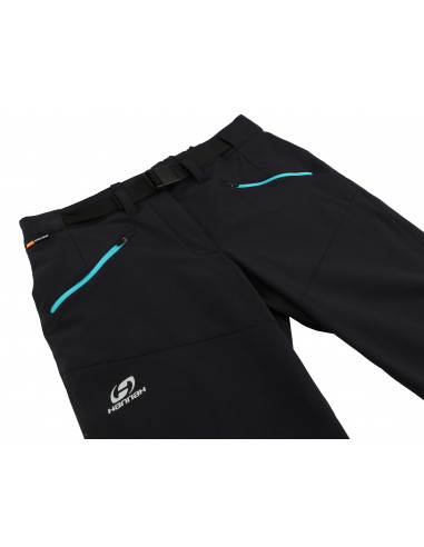 Ladies mountain and trekking 3/4 pants ROW anthracite (bluebird)