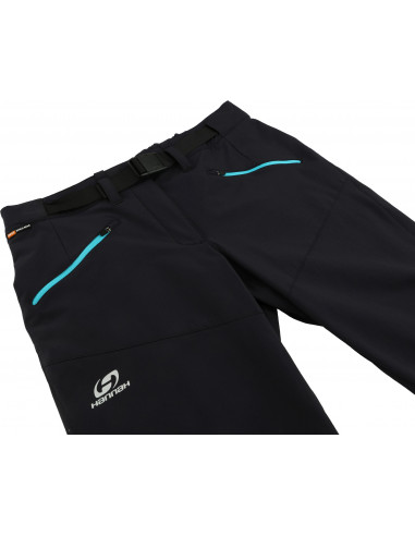 Ladies mountain and trekking 3/4 pants ROW anthracite (bluebird)