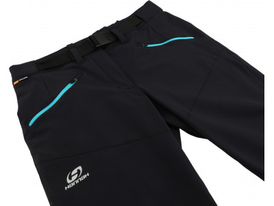 Ladies mountain and trekking 3/4 pants ROW anthracite (bluebird)