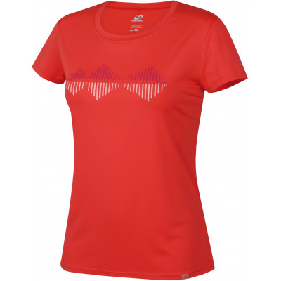 Ladies active short sleeve T-shirt SAFFI hot coral