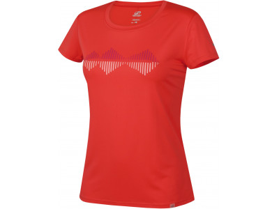 Ladies active short sleeve T-shirt SAFFI hot coral