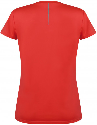 Ladies active short sleeve T-shirt SAFFI hot coral
