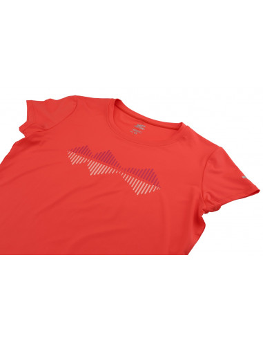 Ladies active short sleeve T-shirt SAFFI hot coral