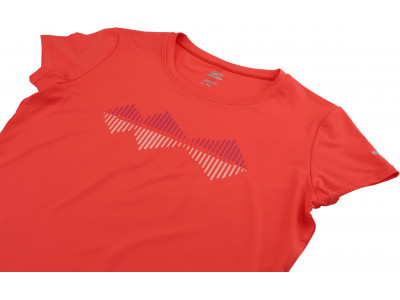 Ladies active short sleeve T-shirt SAFFI hot coral