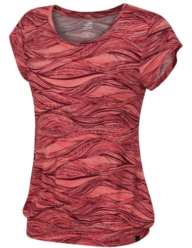 Ladies city short sleeve T-shirt MOLVINA desert flower/beaujolais