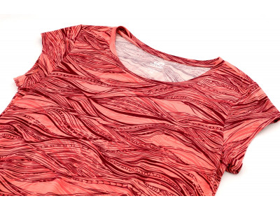 Ladies city short sleeve T-shirt MOLVINA desert flower/beaujolais