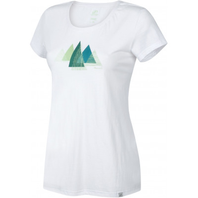 Ladies city short sleeve T-shirt LAVINET bright white (print 1)