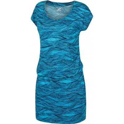 Ladies city dress ZANZIBA bluebird/blue coral