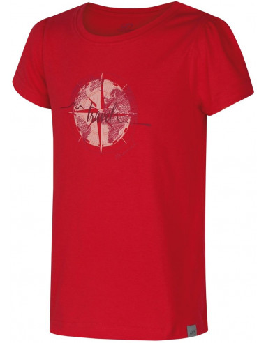 Kids short sleeve T-shirt PONTELA JR rouge red