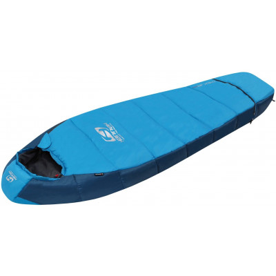 Kids camping sleeping bag TREK JR 200 blue jewel/moroccan blue