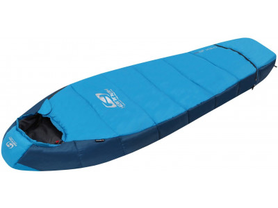 Kids camping sleeping bag TREK JR 200 blue jewel/moroccan blue