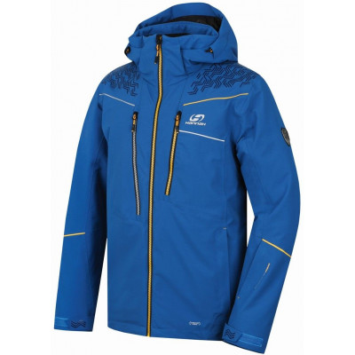 Mens snowsport jacket MARCOS mykonos blue (yellow)
