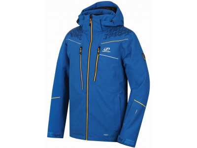 Mens snowsport jacket MARCOS mykonos blue (yellow)