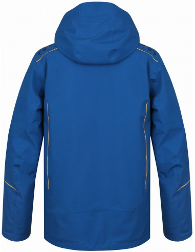 Mens snowsport jacket MARCOS mykonos blue (yellow)
