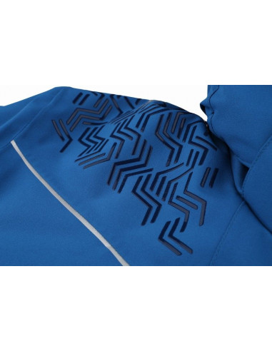 Mens snowsport jacket MARCOS mykonos blue (yellow)