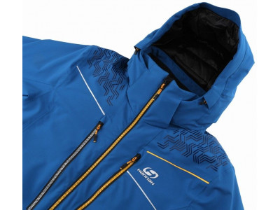 Mens snowsport jacket MARCOS mykonos blue (yellow)