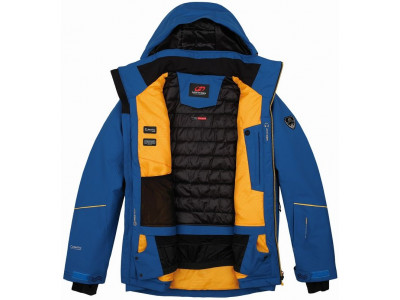 Mens snowsport jacket MARCOS mykonos blue (yellow)