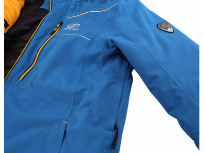 Mens snowsport jacket MARCOS mykonos blue (yellow)