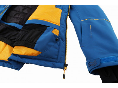 Mens snowsport jacket MARCOS mykonos blue (yellow)