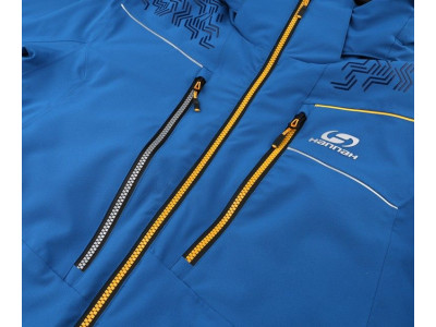 Mens snowsport jacket MARCOS mykonos blue (yellow)