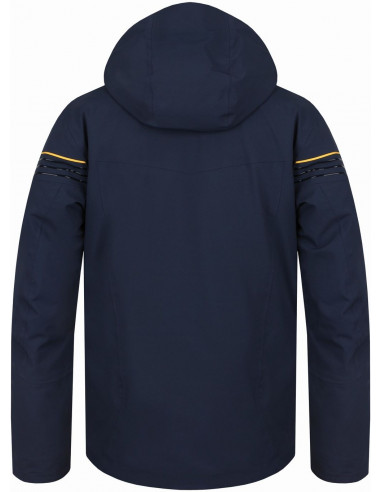 Mens snowsport jacket KIAN blue nights (yellow)