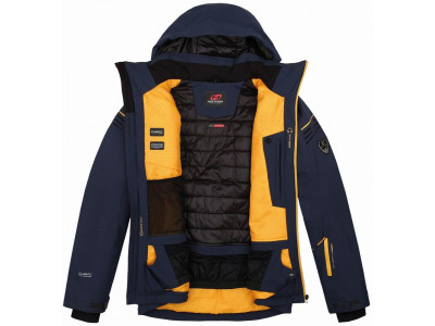 Mens snowsport jacket KIAN blue nights (yellow)