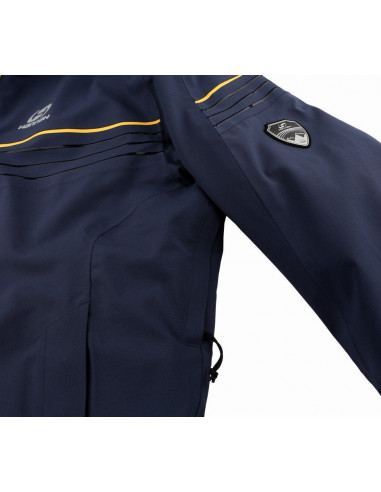 Mens snowsport jacket KIAN blue nights (yellow)