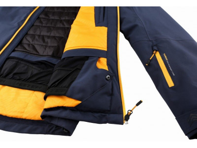 Mens snowsport jacket KIAN blue nights (yellow)