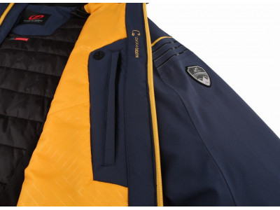 Mens snowsport jacket KIAN blue nights (yellow)