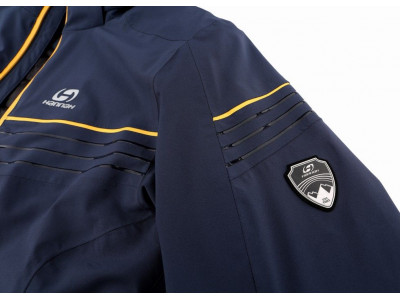 Mens snowsport jacket KIAN blue nights (yellow)