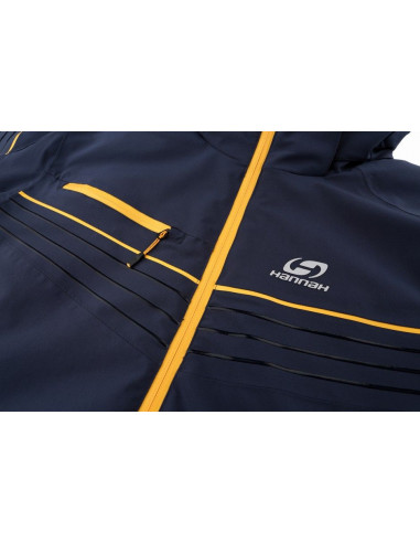 Mens snowsport jacket KIAN blue nights (yellow)