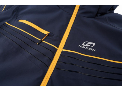 Mens snowsport jacket KIAN blue nights (yellow)