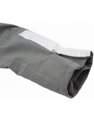 Ladies snowsport jacket BERTIE frost gray/bit of blue