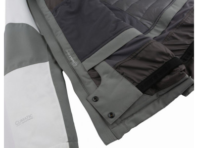 Ladies snowsport jacket BERTIE frost gray/bit of blue