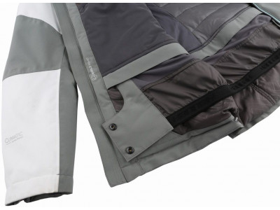 Ladies snowsport jacket BERTIE frost gray/bit of blue