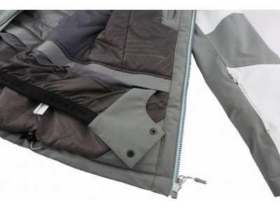 Ladies snowsport jacket BERTIE frost gray/bit of blue