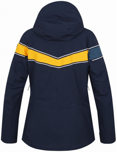 Ladies snowsport jacket KIELY blue nights/gold fusion
