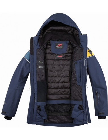 Ladies snowsport jacket KIELY blue nights/gold fusion