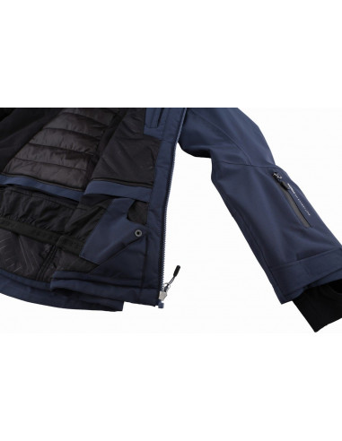 Ladies snowsport jacket KIELY blue nights/gold fusion