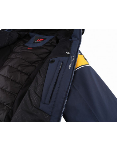 Ladies snowsport jacket KIELY blue nights/gold fusion