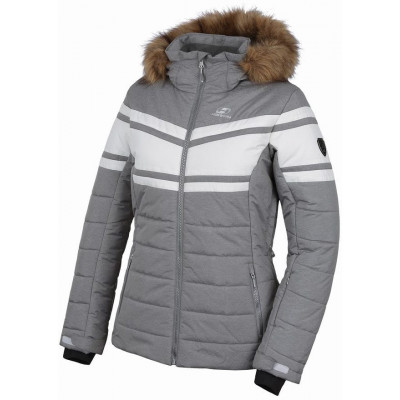 Ladies snowsport jacket DELANEY drizzle/bright white