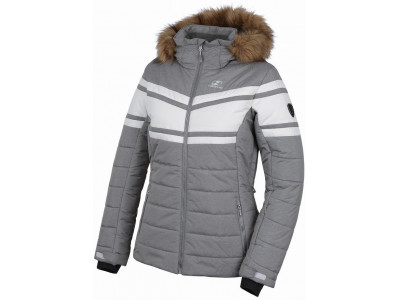 Ladies snowsport jacket DELANEY drizzle/bright white