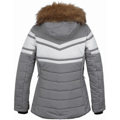 Ladies snowsport jacket DELANEY drizzle/bright white 2